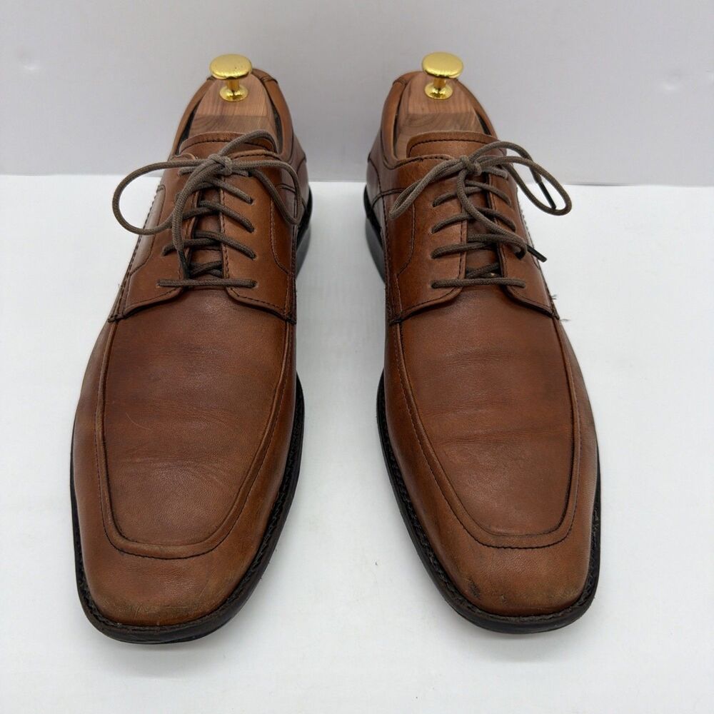 Johnston & Murphy Brown Leather Oxfords Dress Shoes Mens Size 9.5 M 20-8766
